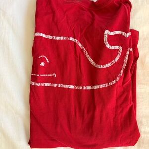 Red T-Shirt with Whale Graphic